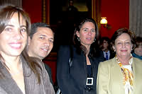 Soledad Teixid, Marcelo Castillo, Carolina Rojas y Luisa Duran de Lagos.