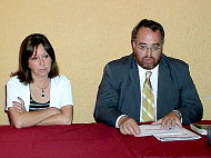 Loreto Amuntegui, gobernadora Provincial y Leonardo Moreno, Defensor Regional Metropolitano Norte