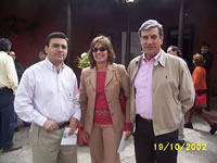 Patricio Soffia, Raquel Lyon de Soffia y el alcalde Mario Olavarra (26kb)