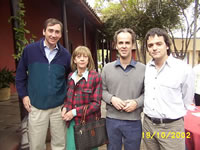 Cristian Rodrguez, Carmen del Real, Santiago Larran, Rodrigo Snico (36kb)