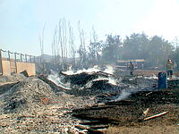 Desvastador incendio en Colina