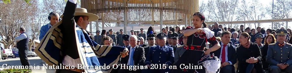 Reportajes fotográficos: Ceremonia Natalicio de Bernardo O'Higgins en Plaza de Armas de Colina