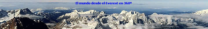 El paisaje desde el monte Everest en 360