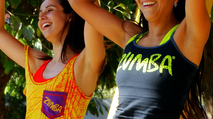 Zumba en la Plaza de Armas de Copiapó, foto de Kiko Benítez.