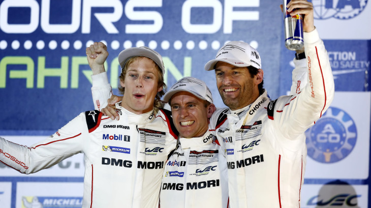 Porsche 919 Hybrid, Porsche Team: Brendon Hartley, Timo Bernhard, Mark Webber (l-r)